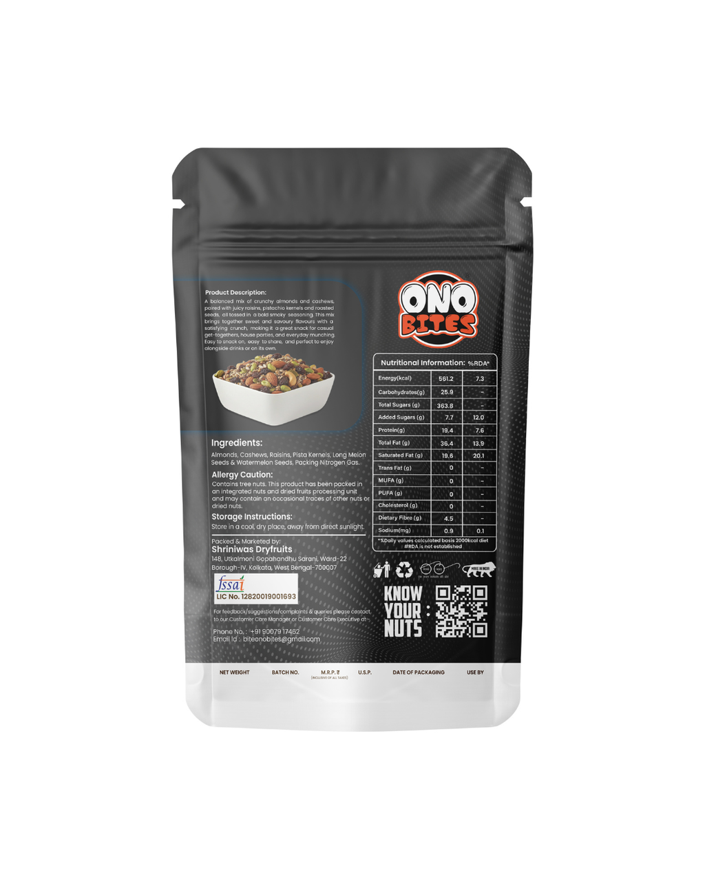 ONO Bites Smoky Cocktail Mix, 32g