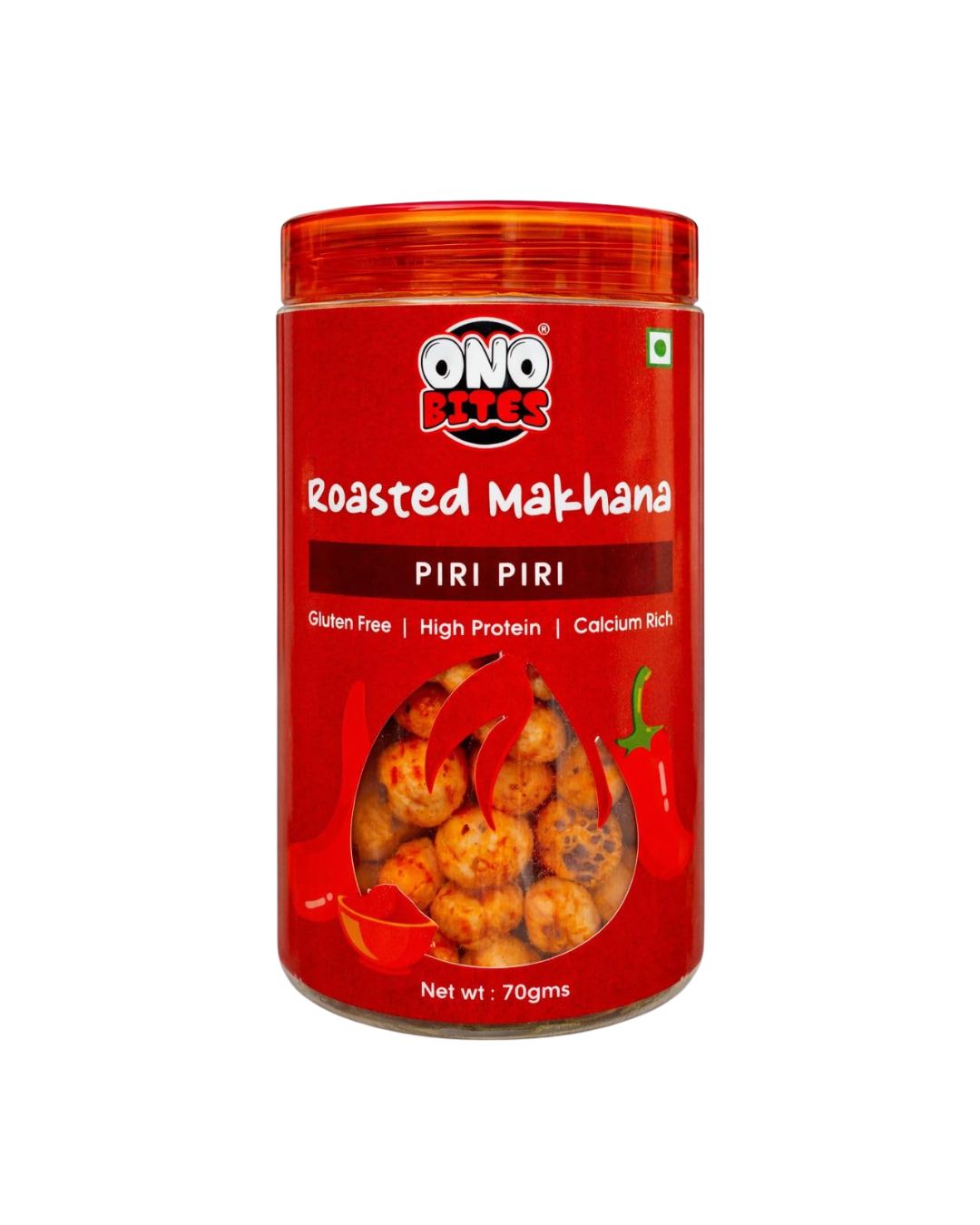 ONO Bites Roasted Makhana Piri Piri 70g