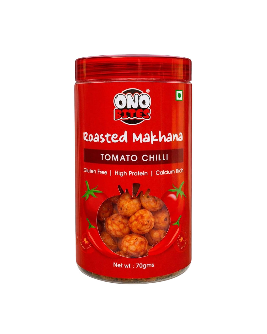 ONO Bites Roasted Makhana Tomato Chilli 70g
