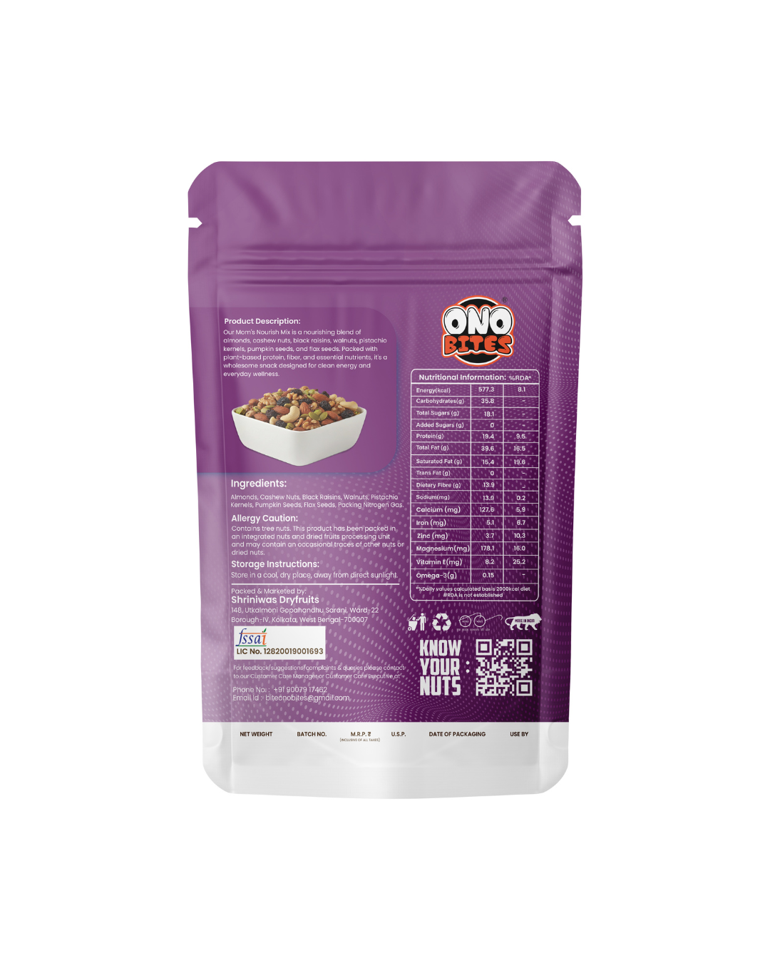 ONO Bites Mom's Nourish Mix, 32g
