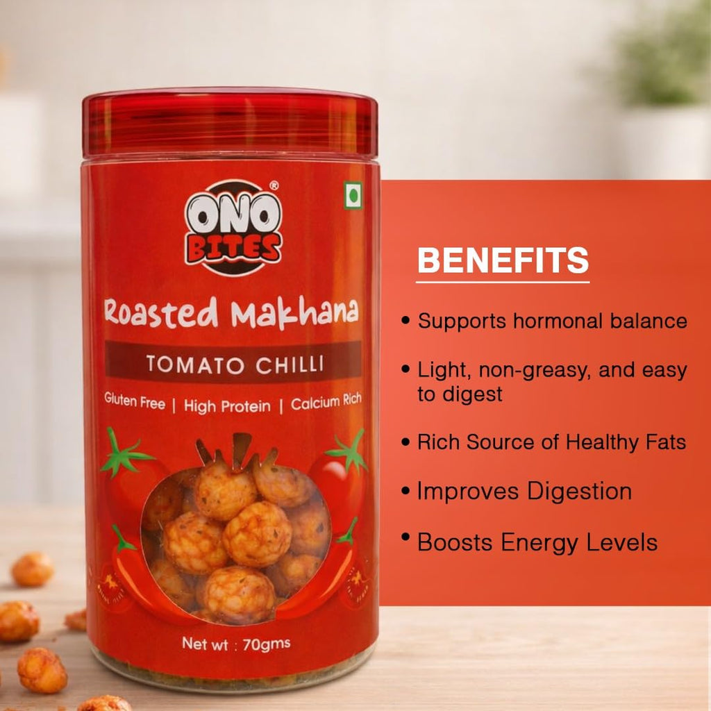 ONO Bites Roasted Makhana Tomato Chilli 70g