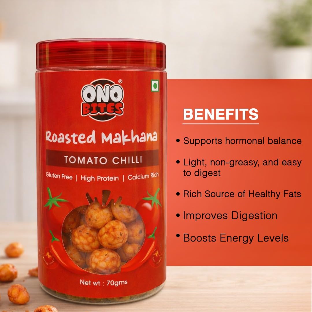 ONO Bites Roasted Makhana Tomato Chilli 70g