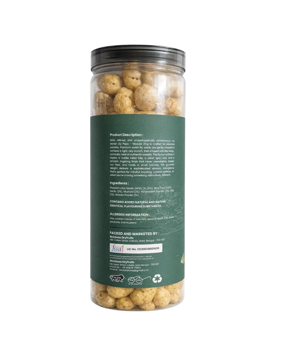 ONO BITES Spicy Wasabi Water Lily Pops