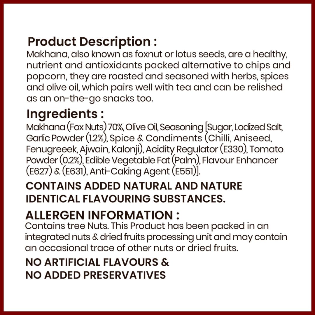 ONO Bites Roasted Makhana Tomato Chilli 70g