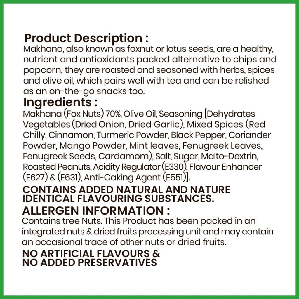 ONO Bites Roasted Makhana Minty Pudina 70g