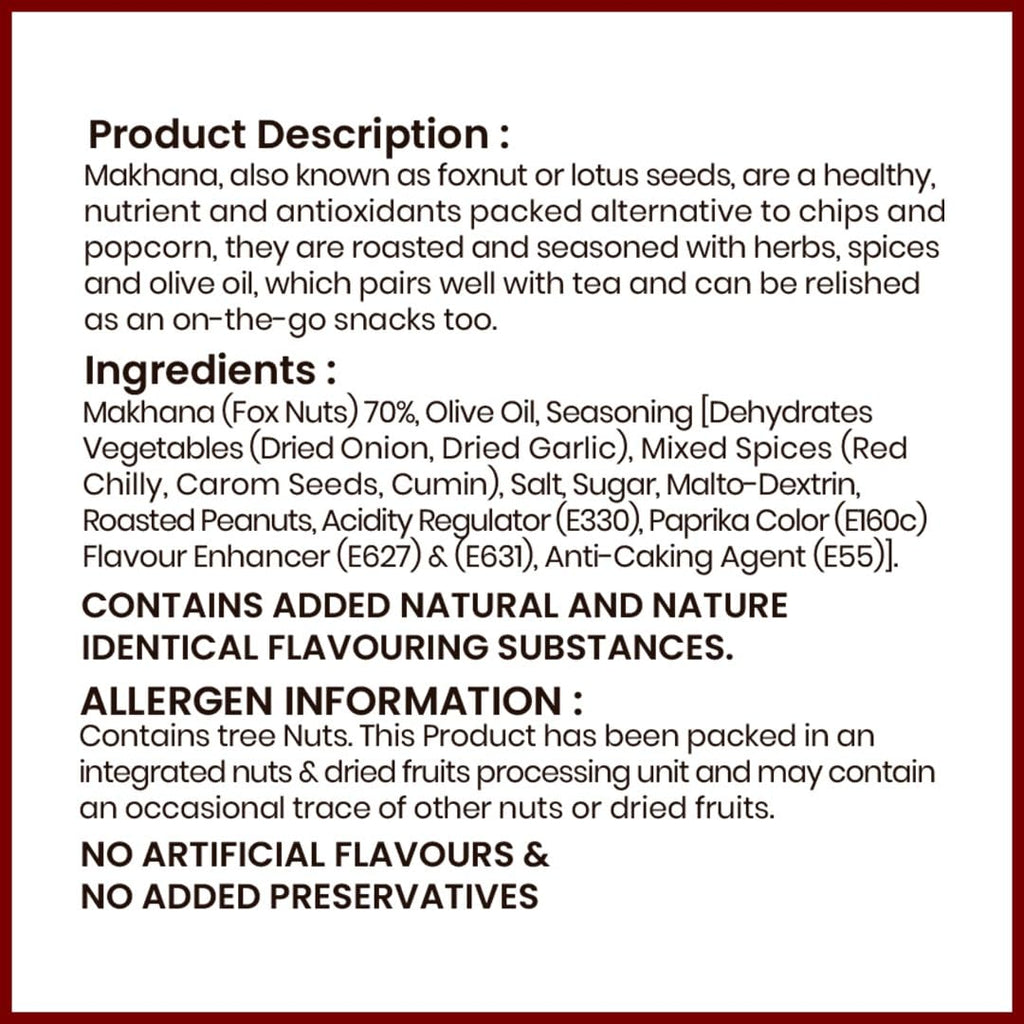 ONO Bites Roasted Makhana Piri Piri 70g