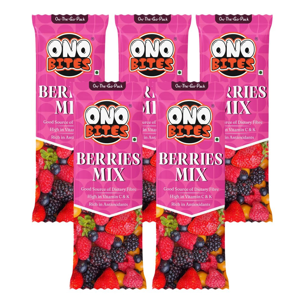ONO BITES Berries Mix, On the go packs 25g (Pack of 5)