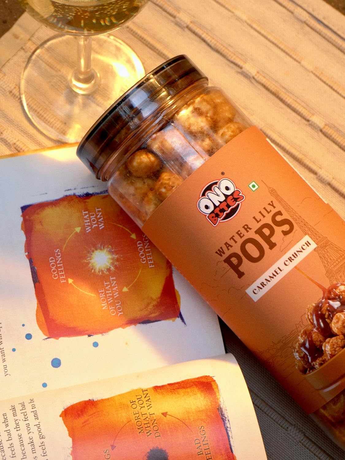 ONO BITES Caramel Crunch Water Lily Pops