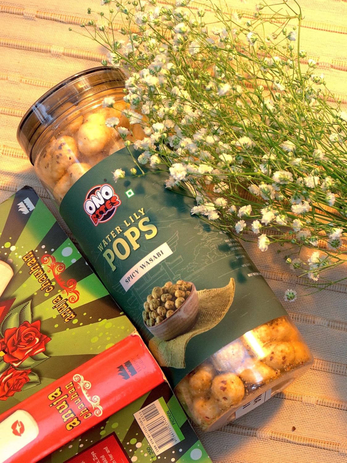 ONO BITES Spicy Wasabi Water Lily Pops
