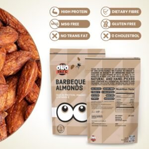 ONO Bites Barbequed Almonds | Oven Roasted Flavoured Almonds