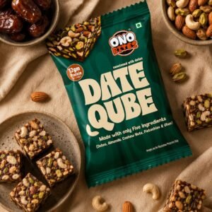 Ono Bites Date Qube – Premium Dry Fruit & Date Snack