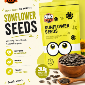 ONO BITES Sunflower Seeds | 250g | Raw Sunflower Seeds for eating