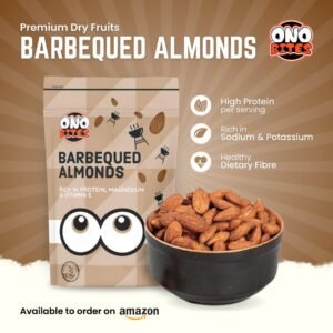 ONO Bites Barbequed Almonds | Oven Roasted Flavoured Almonds