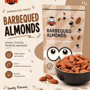 ONO Bites Barbequed Almonds | Oven Roasted Flavoured Almonds